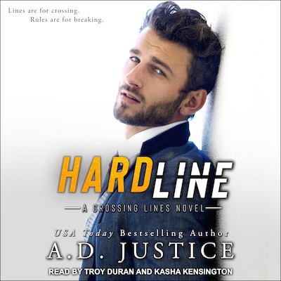 Hard Line – omslag til lydbogen af A.D. Justice