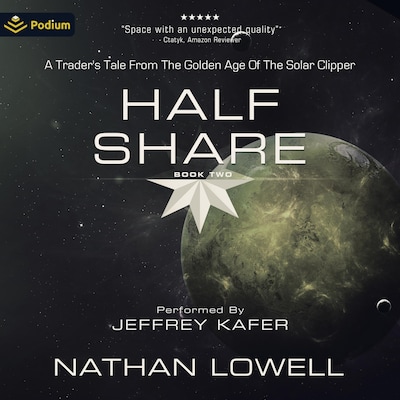 Half Share – omslag til lydbogen af Nathan Lowell