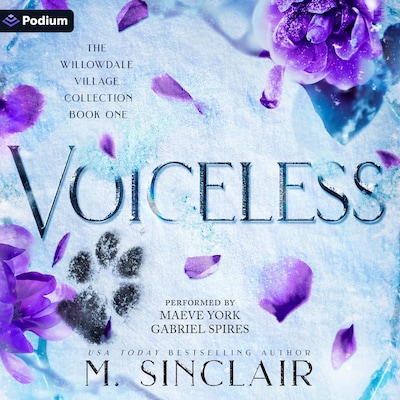 Voiceless – omslag til lydbogen af M. Sinclair