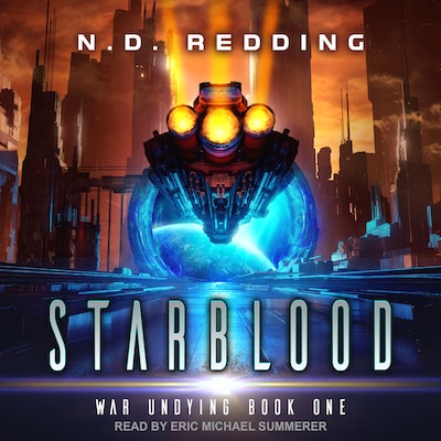 Starblood – omslag til lydbogen af N.D. Redding