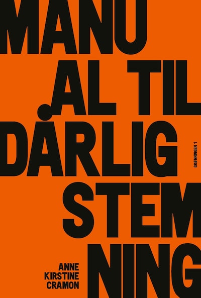 Manual til dårlig stemning – omslag til lydbogen af Anne Kirstine Cramon