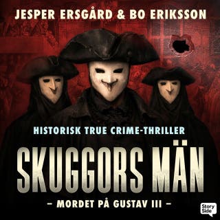 Skuggors män – omslag till ljudboken av Bo Eriksson, Jesper Ersgård