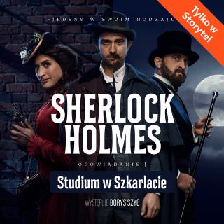 Studium w szkarłacie – okładka audiobooka, autor Sir Arthur Conan Doyle