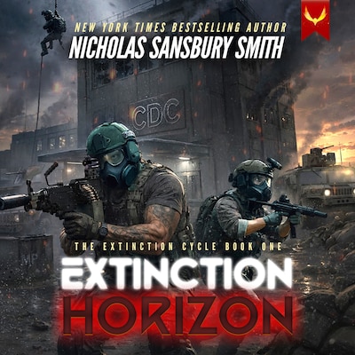 Extinction Horizon – omslag til lydbogen af Nicholas Sansbury Smith