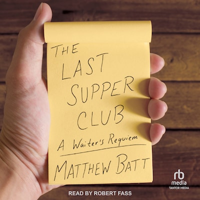 The Last Supper Club – omslag til lydbogen af Matthew Batt