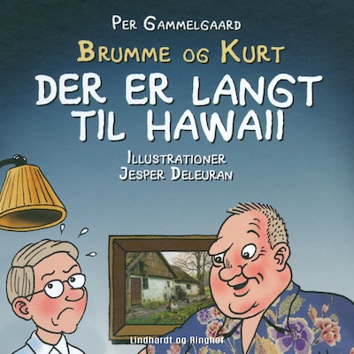 Der er langt til Hawaii – omslag til lydbogen af Per Gammelgaard