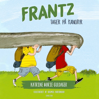 Frantz-bøgerne (8) - Frantz tager på kanotur – omslag til lydbogen af Katrine Marie Guldager