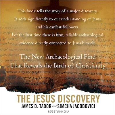 The Jesus Discovery – omslag til lydbogen af Simcha Jacobovici, James D. Tabor