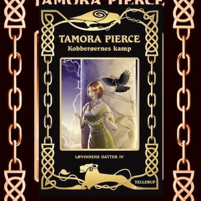 Løvindens datter #4: Kobberøernes kamp – omslag til lydbogen af Tamora Pierce