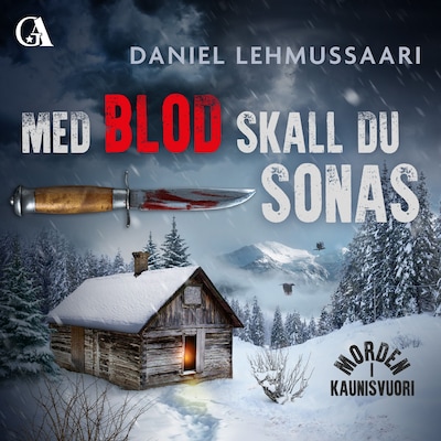 Med blod skall du sonas – omslag till ljudboken av Daniel Lehmussaari