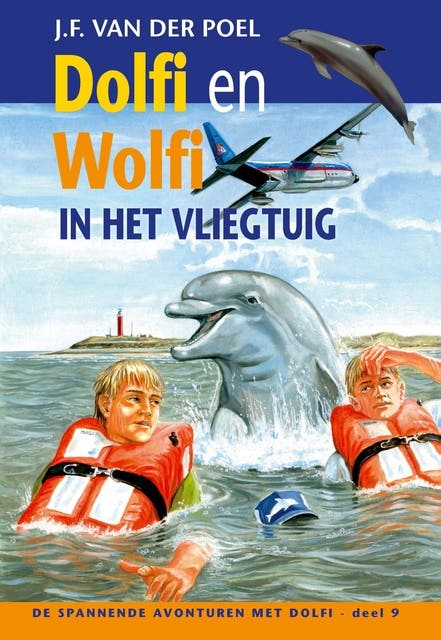 Dolfi en wolfi in het vliegtuig – omslag van het luisterboek van J.F. van der Poel