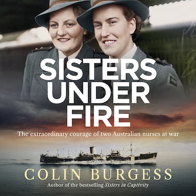 Sisters Under Fire – omslag til lydbogen af Colin Burgess