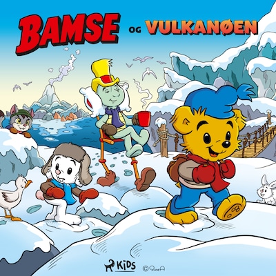 Bamse og vulkanøen – omslag til lydbogen af Charlotta Borelius