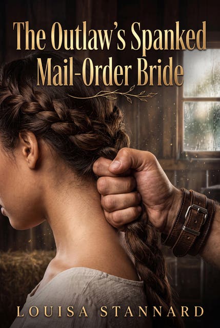 The Outlaw's Spanked Mail-Order Bride: Western Erotic Discipline Degradation Romance – omslag til lydbogen af Louisa Stannard