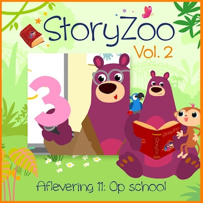 Op school – omslag van het luisterboek van StoryZoo