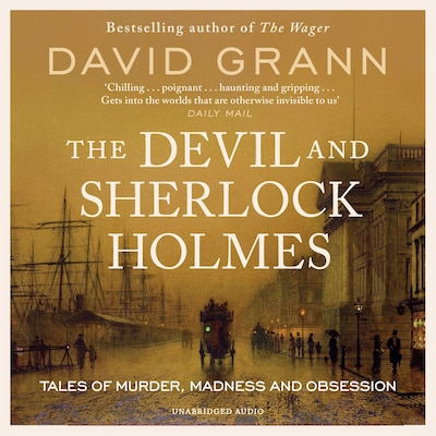 The Devil and Sherlock Holmes – omslag til lydbogen af David Grann