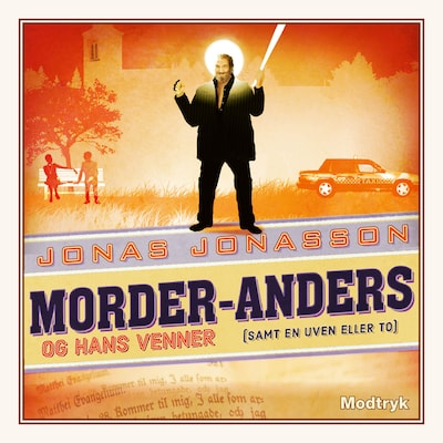 Morder-Anders og hans venner (samt en uven eller to) – omslag til lydbogen af Jonas Jonasson