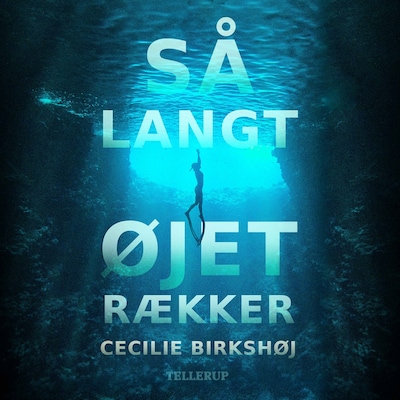 Så langt øjet rækker – omslag til lydbogen af Cecilie Birkshøj