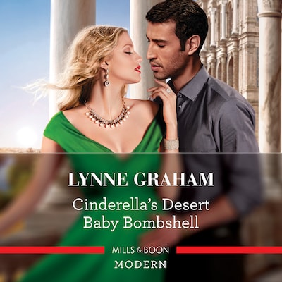 Cinderella's Desert Baby Bombshell – omslag til lydbogen af Lynne Graham