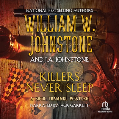 Killers Never Sleep – omslag til lydbogen af William W. Johnstone, J.A. Johnstone