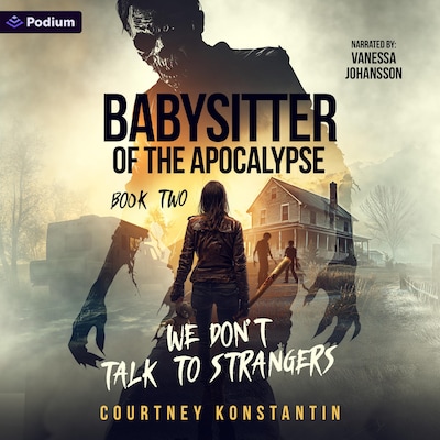 We Don't Talk to Strangers – omslag til lydbogen af Courtney Konstantin