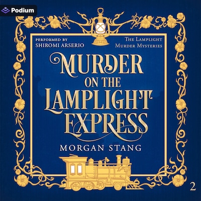 Murder on the Lamplight Express – omslag til lydbogen af Morgan Stang