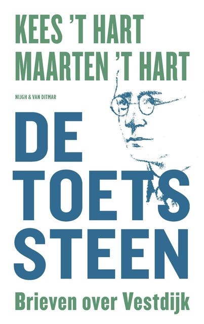 De toetssteen: Brieven over Vestdijk – omslag van het luisterboek van Kees ’t Hart,Maarten ’t Hart