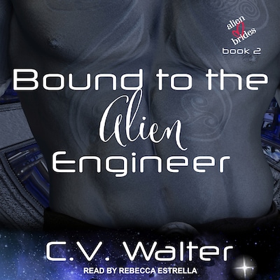 Bound to the Alien Engineer – omslag til lydbogen af C.V. Walter