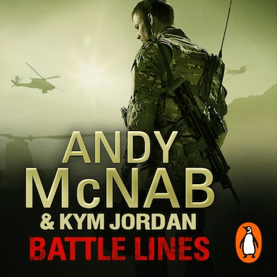Battle Lines – omslag til lydbogen af Andy McNab, Kym Jordan