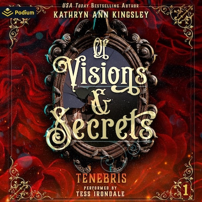 Of Visions & Secrets – omslag til lydbogen af Kathryn Ann Kingsley