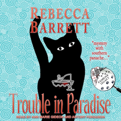 Trouble in Paradise – omslag til lydbogen af Rebecca Barrett