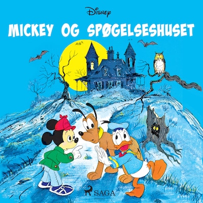 Mickey og spøgelseshuset – omslag til lydbogen af Disney