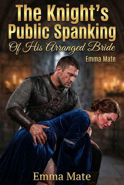 The Knight’s Public Spanking Of His Arranged Bride: A Full-Length Steamy Historical Medieval Romance Novel – omslag til lydbogen af Emma Mate