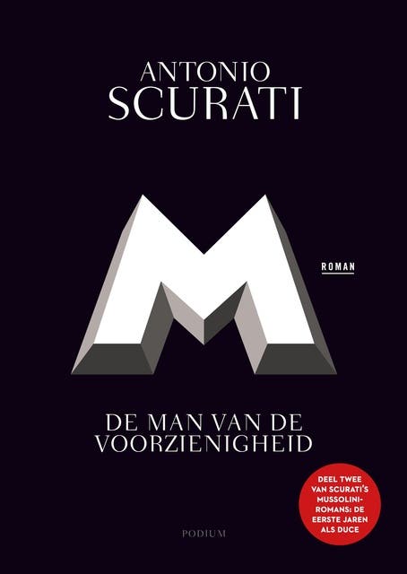 De man van de voorzienigheid – omslag van het luisterboek van Antonio Scurati