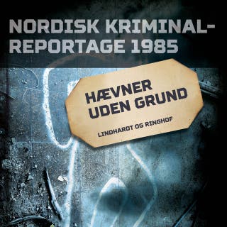 Hævner uden grund – omslag til lydbogen af Diverse