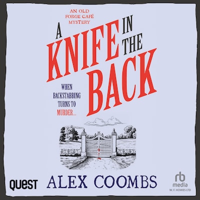 A Knife in the Back – omslag til lydbogen af Alex Coombs