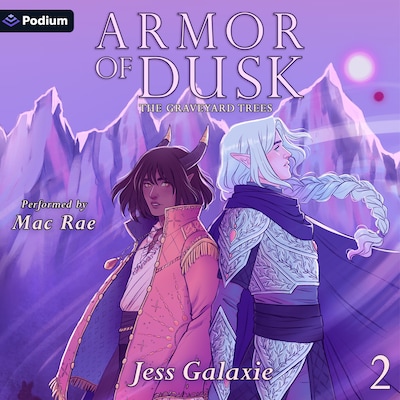 Armor of Dusk – omslag til lydbogen af Jess Galaxie