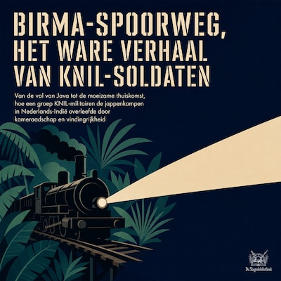 Birma Spoorweg, Het Ware Verhaal Van KNIL Soldaten – omslag van het luisterboek van De Slagenbibliotheek