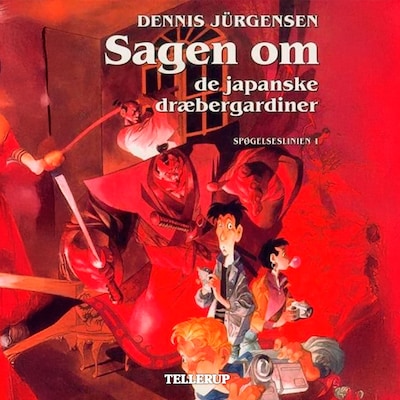 Spøgelseslinien #1: Sagen om de japanske dræbergardiner – omslag til lydbogen af Dennis Jürgensen