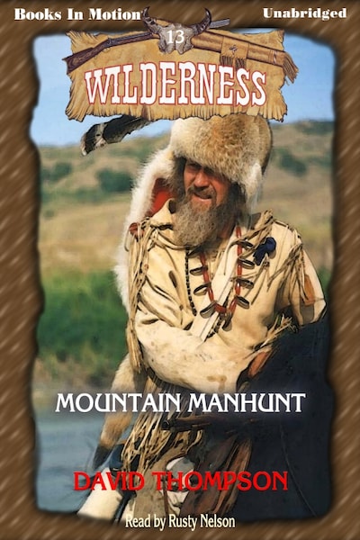Mountain Manhunt – omslag til lydbogen af David Thompson