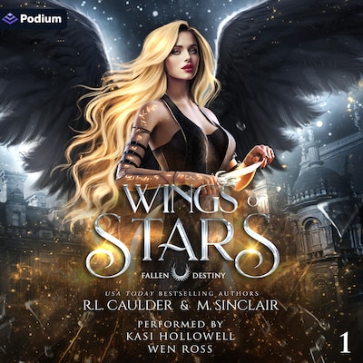 Wings of Stars – omslag til lydbogen af R.L. Caulder, M. Sinclair