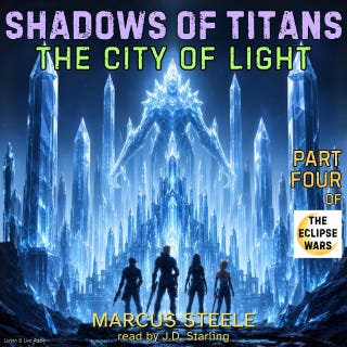 Shadows of Titans: The City of Light, Part 4 of the Eclipse Wars – omslag till ljudboken av Marcus Steele