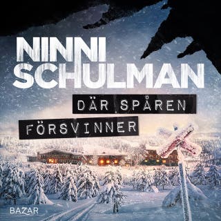 Där spåren försvinner – omslag till ljudboken av Ninni Schulman