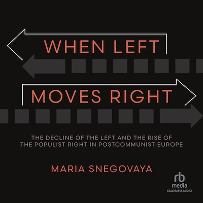 When Left Moves Right – omslag til lydbogen af Maria Snegovaya