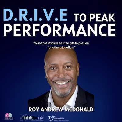 D.R.I.V.E. To Peak Performance – omslag till ljudboken av Roy Andrew McDonald