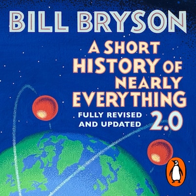 A Short History of Nearly Everything 2.0 – omslag til lydbogen af Bill Bryson