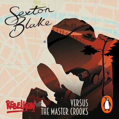 Sexton Blake Versus the Master Crooks – omslag til lydbogen af Mark Hodder