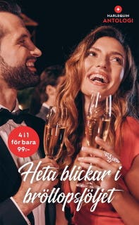 Heta blickar i bröllopsföljet – omslag till ljudboken av Andrea Laurence,Annie O’Neil,Fiona Harper,Nina Harrington