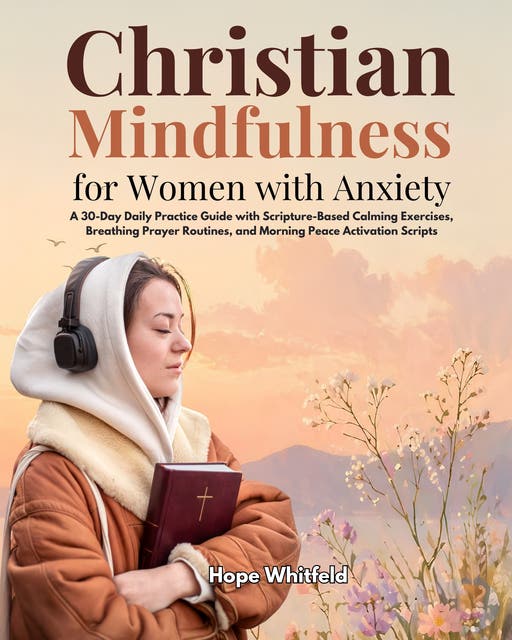 Christian Mindfulness for Women with Anxiety: A 30-Day Daily Practice Guide with Scripture-Based Calming Exercises, Breathing Prayer Routines, and Morning Peace Activation Scripts – omslag til lydbogen af Hope Whitfeld