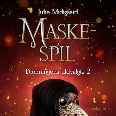 Dronningens udvalgte #2: Maskespil – omslag til lydbogen af Julie Midtgaard